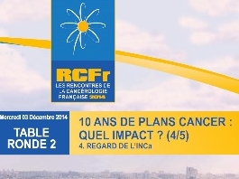 10 ans de Plans Cancer : Quel impact? (4/5) - Regard de l'INCa
