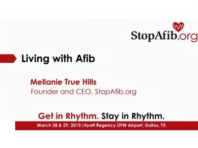 2015 Atrial Fibrillation Patient Conference: Living with Afib