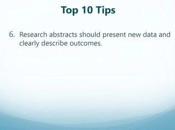 2019 ADAA Conference Submission Tips with Carmela Alcantara