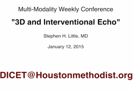 3D and Interventional Echocardiography