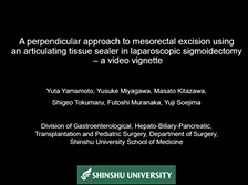 A perpendicular approach to mesorectal excision using an articulating tissue sealer A perpendicular approach to mesorectal excision using an articulating tissue sealer