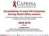 Acceptability of early HIV treatment among South African women Acceptability of early HIV treatment among South African women