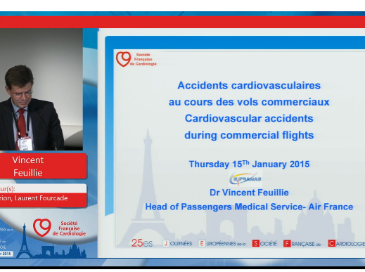 Accidents cardiovasculaires au cours des vols commerciaux