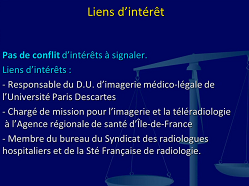 Actualités médicolégales en Imagerie Actualités médicolégales en Imagerie