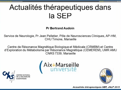 Actualités thérapeutiques dans la SEP