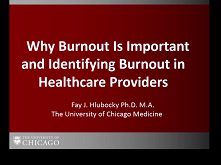 Addressing Burnout in Oncology: Why Cancer Care Clinicians Are At Risk, What Individuals Can Do, and How Organizations Can Respond Addressing Burnout in Oncology: Why Cancer Care Clinicians Are At Risk, What Individuals Can Do, and How Organizations Can Respond