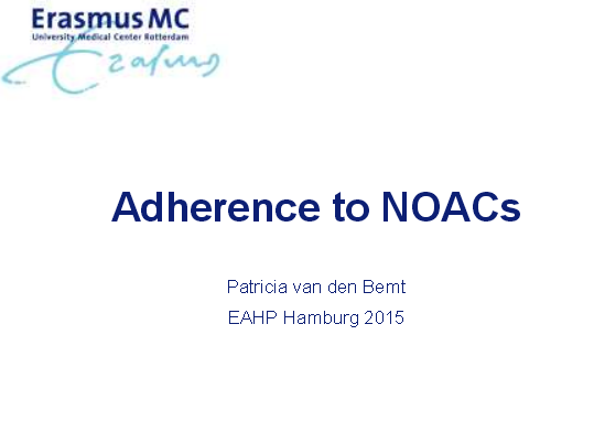 Adherence and patient involvement
