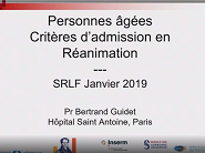 Admission en réanimation : les situations particulières B. GUIDET Admission en réanimation : les situations particulières B. GUIDET