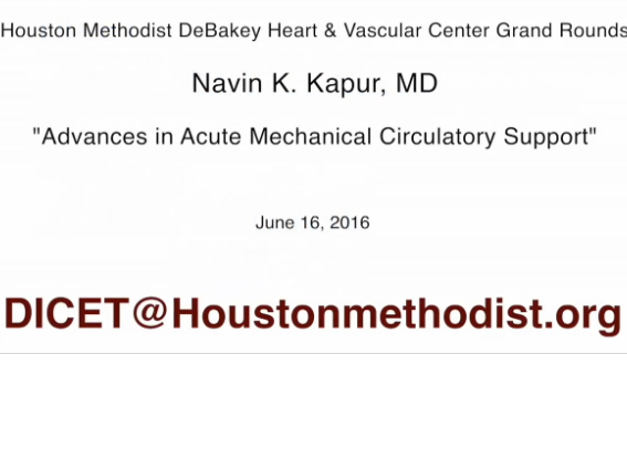 Advances in Acute Mechanical Circulatory Support