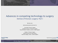 Advances in competing technology to surgery Advances in competing technology to surgery