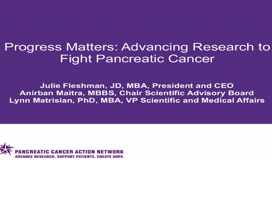 Advancing Research to Fight Pancreatic Cancer
