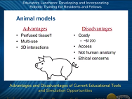 Advantages and Disadvantages of Current Educational Tools and Simulation Opportunities Advantages and Disadvantages of Current Educational Tools and Simulation Opportunities