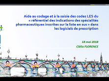 Aide au codage et à la saisie des codes LES du « référentiel des indications des spécialités pharmaceutiques inscrites sur la liste en sus » dans les logiciels de prescription
