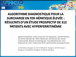 Algorithme diagnostique pour la surcharge en fer hépatique élevée : résultats d'une étude prospective de 312 patients avec hyperferritinémie