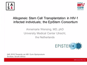 Allogeneic stem cell transplantation in HIV-1-infected individuals Allogeneic stem cell transplantation in HIV-1-infected individuals