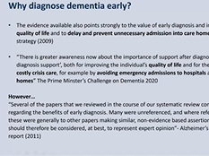 Alzheimer Europe 2020 Conference, Can an early diagnosis of dementia help people to live longer? Alzheimer Europe 2020 Conference, Can an early diagnosis of dementia help people to live longer?