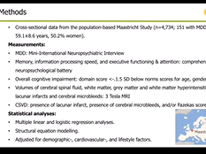 Alzheimer Europe Conference, Anouk Geraets: Association of depression with structural brain markers Alzheimer Europe Conference, Anouk Geraets: Association of depression with structural brain markers