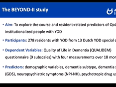 Alzheimer Europe Conference, Lihui Pu: Course of quality of life & its predictors in nursing homes Alzheimer Europe Conference, Lihui Pu: Course of quality of life & its predictors in nursing homes