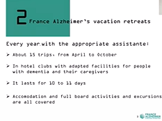 Alzheimer Europe Conference, Lorène Gilly: France Alzheimer's vacation retreats Alzheimer Europe Conference, Lorène Gilly: France Alzheimer's vacation retreats