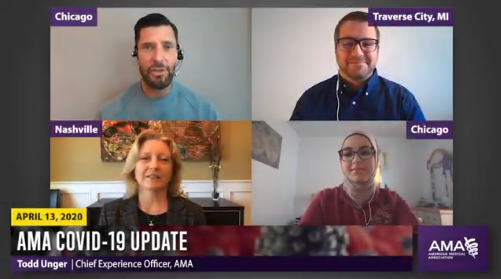 AMA - COVID-19 Update for April 13, 2020 AMA - COVID-19 Update for April 13, 2020