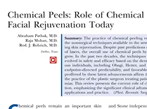 An Appealing Peel. Plastic Surgery Hot Topics with Rod. J. Rohrich