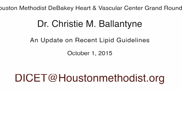 An Update on Recent Lipid Guidelines