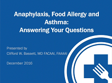 Anaphylaxis, Food Allergy and Asthma: Answering Your Questions