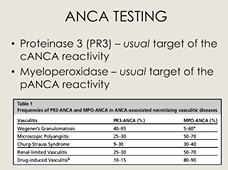 ANCA Associated Vasculitides: Diagnosis & Treatment