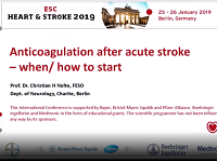 Anticoagulation after acute stroke