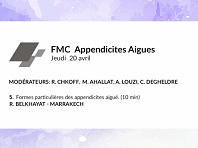 Appendicites aiguës : Formes particulières