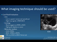 Approach to Cystic Lesions of the Pancreas