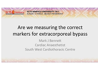 Are we measuring the correct markers for extracorporeal bypass? Are we measuring the correct markers for extracorporeal bypass?