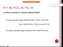 Arterial blood gas analysis examples with brief summary