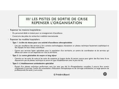 Aspects financiers à l'hôpital Aspects financiers à l'hôpital