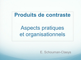 Aspects pratiques et organisationnels Aspects pratiques et organisationnels