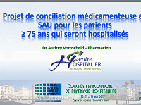 Assemblée professionnelle : Projets en pharmacie clinique : retours d'expériences 2 Assemblée professionnelle : Projets en pharmacie clinique : retours d'expériences 2