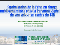 Assemblée professionnelle : Projets en pharmacie clinique : retours d'expériences Assemblée professionnelle : Projets en pharmacie clinique : retours d'expériences