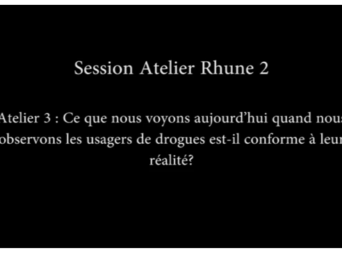 ATHS 2015 : Atelier les usagers de drogues - Débat