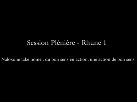 ATHS 2015 : Atelier rhune 1 - Naloxone take home
