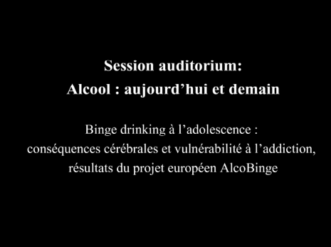 ATHS 2015 : Binge drinking à l’adolescence
