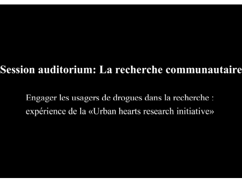 ATHS 2015 : Engager les usagers de drogues dans la recherche