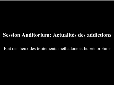 ATHS 2015 : Etat des lieux des traitements méthadone et buprénorphine