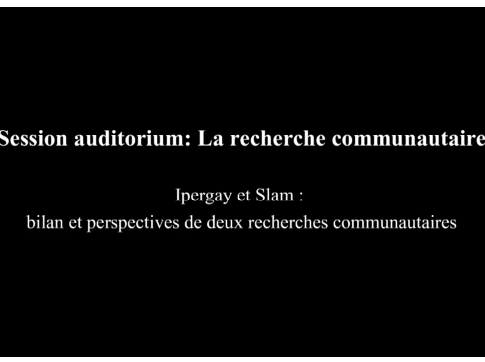 ATHS 2015 : La recherche communautaire