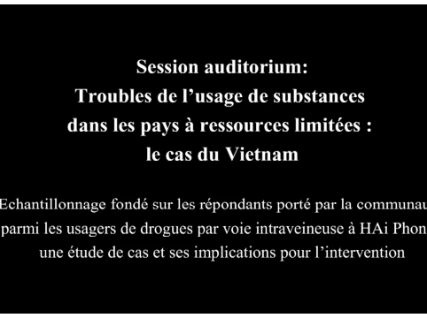 ATHS 2015 : Les usagers de drogues par voie intraveineuse à HAi Phong