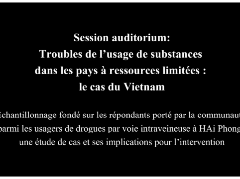 ATHS 2015 : Les usagers de drogues par voie intraveineuse à HAi Phong