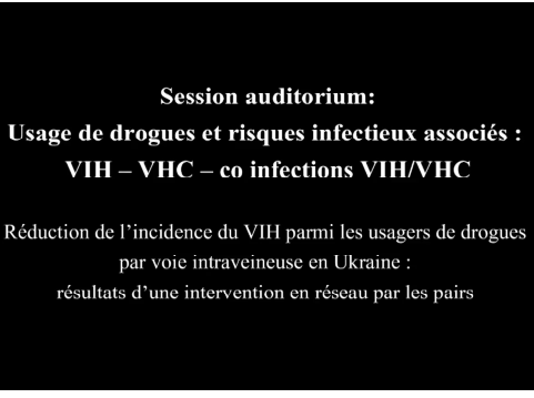 ATHS 2015 : Réduction de l’incidence du VIH en Ukraine