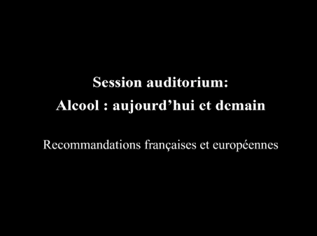 ATHS 2015 : Recommandations françaises et européennes