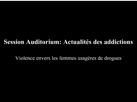 ATHS 2015 : Violence envers les femmes usagères de drogues