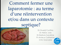 Au terme dune réintervention et/ou dans un contexte septique