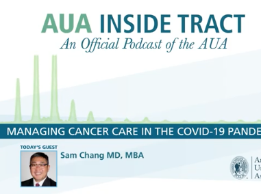AUA Inside Tract Podcast: Voices of Urology - Managing Cancer Care in the COVID-19 Pandemic AUA Inside Tract Podcast: Voices of Urology - Managing Cancer Care in the COVID-19 Pandemic